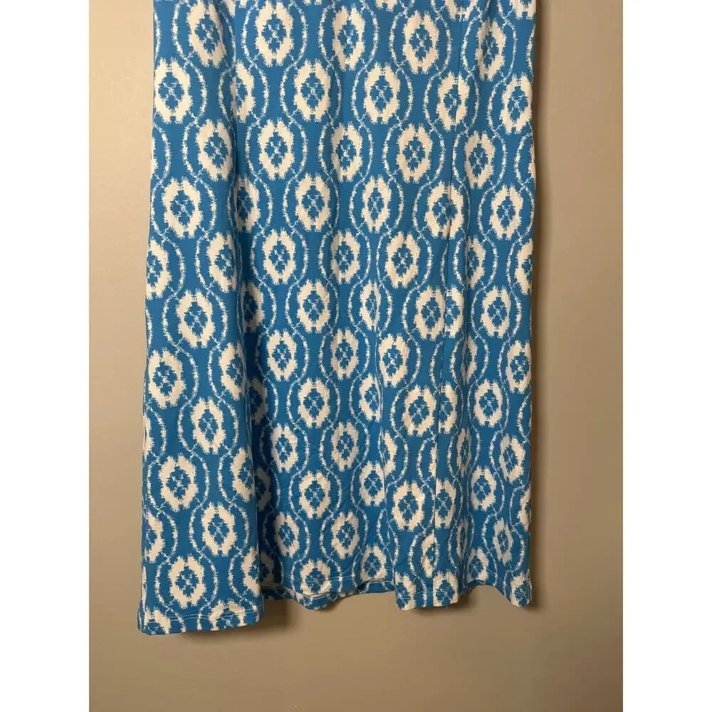 J McLaughlin Catalina Cloth Shift Dress Sleeveless Womens Size M Blue - Picture 3 of 9